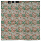 Green Floral Tie and Pocket Square Gift Set