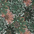 Kaleido Floral Coral Accented Men's Tie