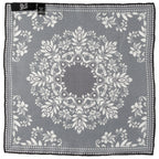 Black/White Men's Silk Pocket Square