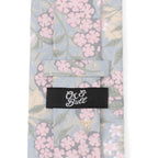 Light Blue Floral Men's Tie