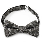 Kaleido Floral Charcoal Men's Bow Tie