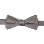 Gray Silk Bow Pre-Tie