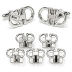 Horse Bit Stainless Steel 5-Stud Set