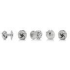 Silver Knot 5-Stud Set