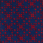 Navy/Red Patterned Men's Tie