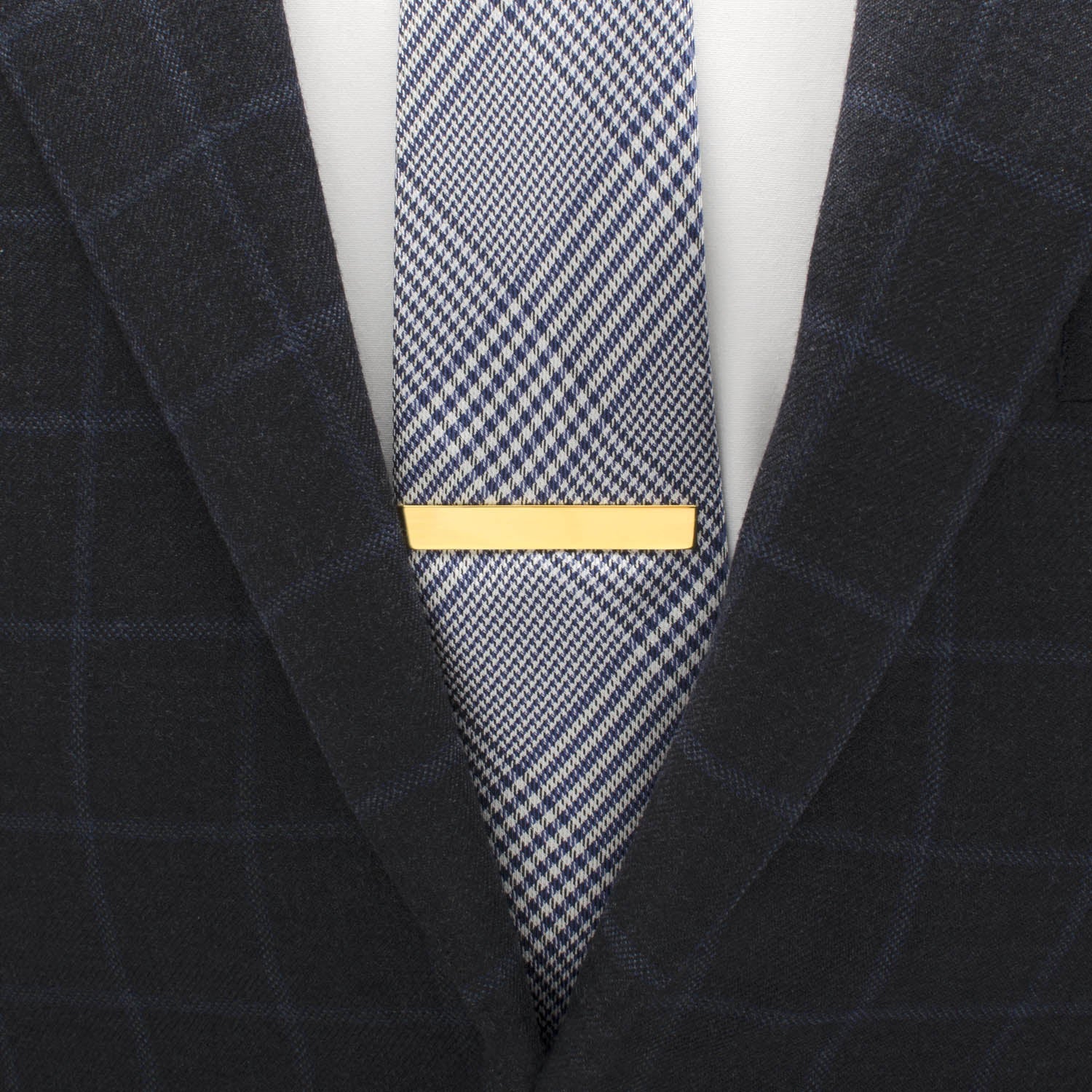 14K Gold Plated Rope Border Oval Cufflinks and Tie Bar Gift Set