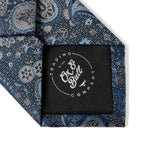 Blue & Gray Paisley Men's Tie