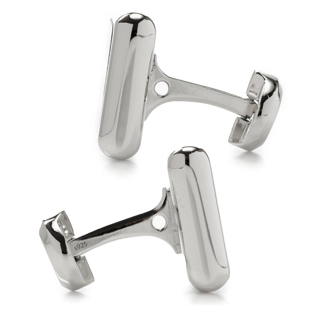 Sterling Silver and Lapis JFK Presidential Cufflinks