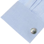 Sterling Mosaic Smoke Mother of Pearl Cufflinks