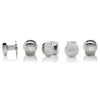 Sterling Silver Tartan Plaid 5-Studs