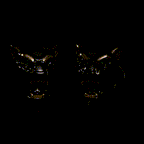 Sterling Silver Black and 14K Gold Vermeil Panther Cufflinks