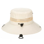 Outdoor Boonie Hat with Neck Flap and Adjustable Chin Cord