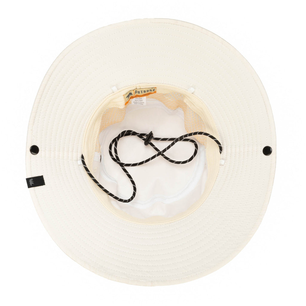 Outdoor Boonie Hat with Neck Flap and Adjustable Chin Cord