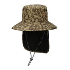 Outdoor Boonie Hat with Neck Flap and Adjustable Chin Cord