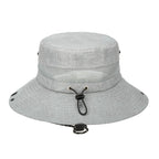 Outdoor Boonie Hat with Neck Flap and Adjustable Chin Cord