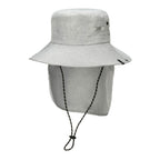 Outdoor Boonie Hat with Neck Flap and Adjustable Chin Cord