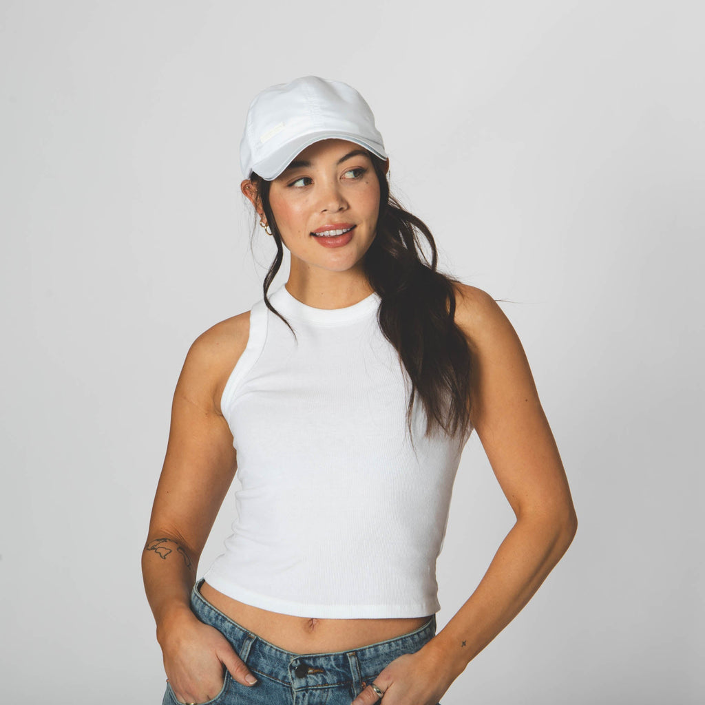 Women's Running Cap with Wide Ponytail Opening
