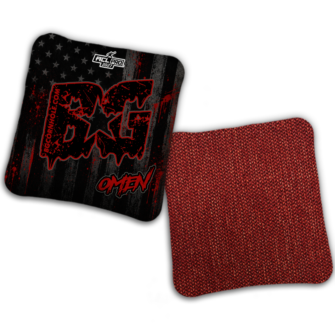 2027 ACL - BG Multiple Bag Models "AMERICAN GRIT" - Pro Stamped Cornhole Bags - SET OF 4 BAGS