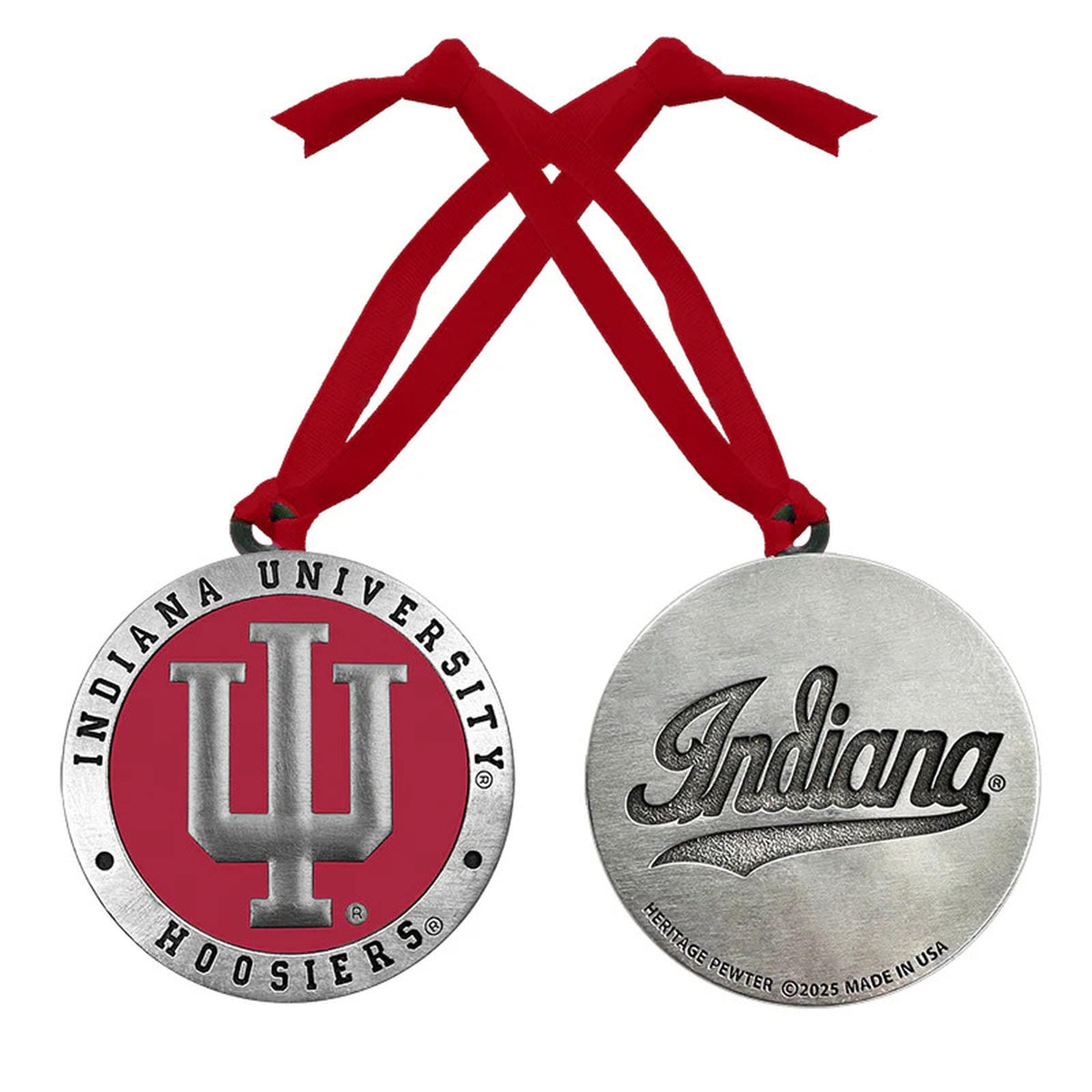 Indiana Hoosiers Ornament (w/ Back Text)