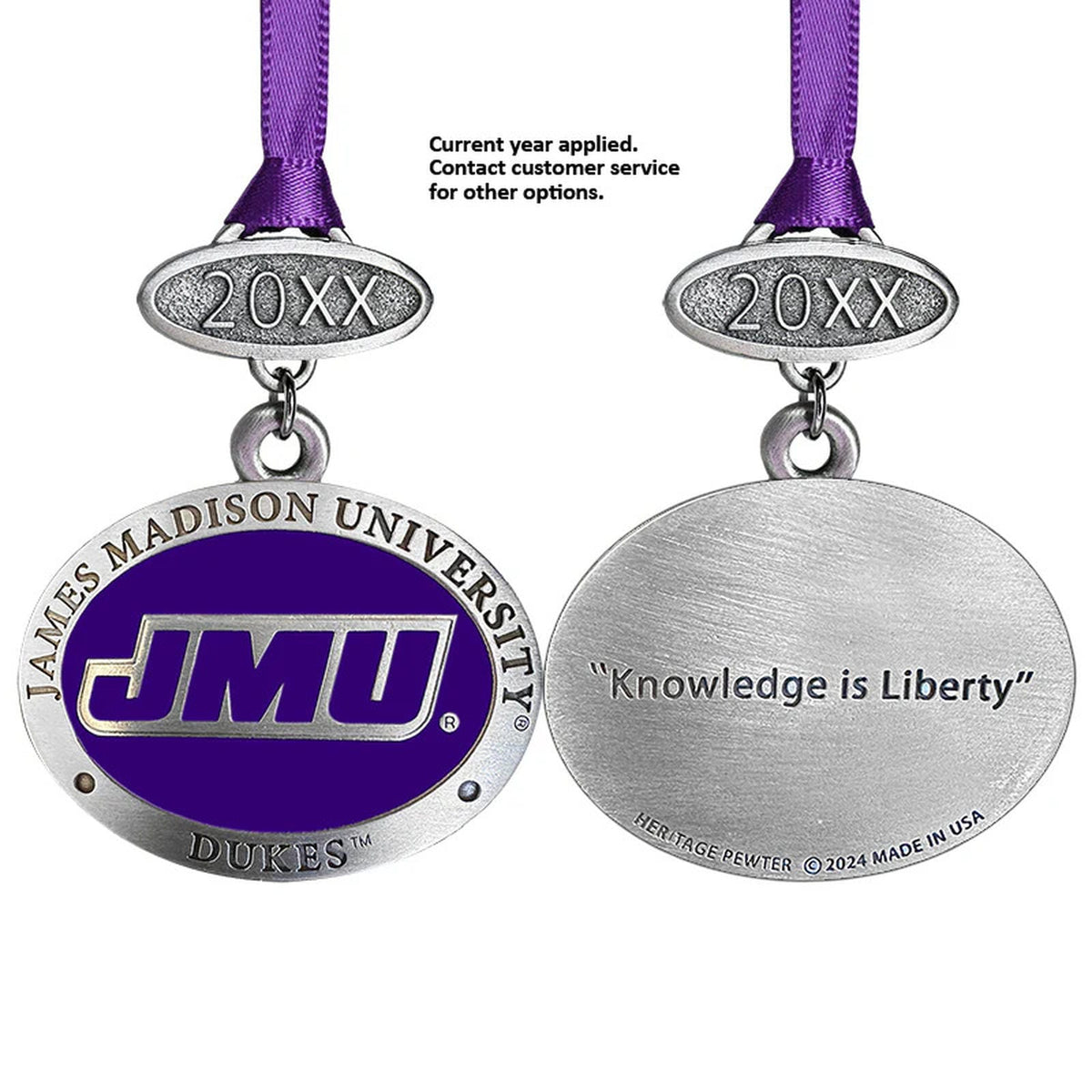 James Madison Dukes Ornament