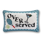Overserved Needlepoint Pillow