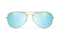 Gold - Sky Blue Lens Polarized - Oasis