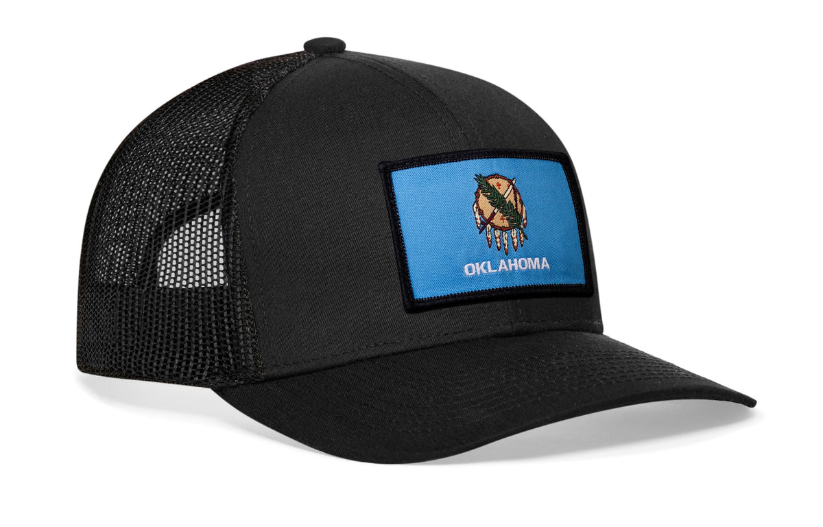 Oklahoma Flag Flag Trucker Hat  |  OK Snapback