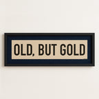 Framed Old, But Gold Pickleball Art Scroll Sign
