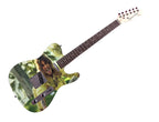 Black Sabbath Ozzy Osbourne Signed Graphics Photo Guitar BAS Witness