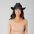 Women's Paperbraid Cowboy with Layered Bands