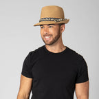 Paperbraid Stingy Brim Fedora with Layered Bands