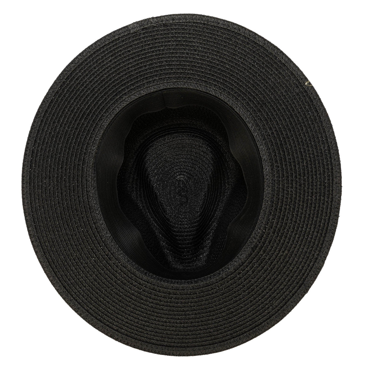 Men's Paperbraid Fedora With Faux Suede Looped Braid