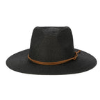 Men's Paperbraid Fedora With Faux Suede Looped Braid