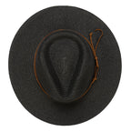 Men's Paperbraid Fedora With Faux Suede Looped Braid