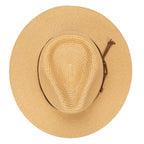 Men's Paperbraid Fedora With Faux Suede Looped Braid