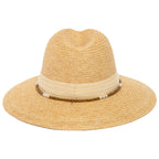 Coco - Fedora with Wood Beaded Chain