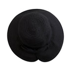 Women's Contrasting Edged Sun Brim Hat with Back Bow