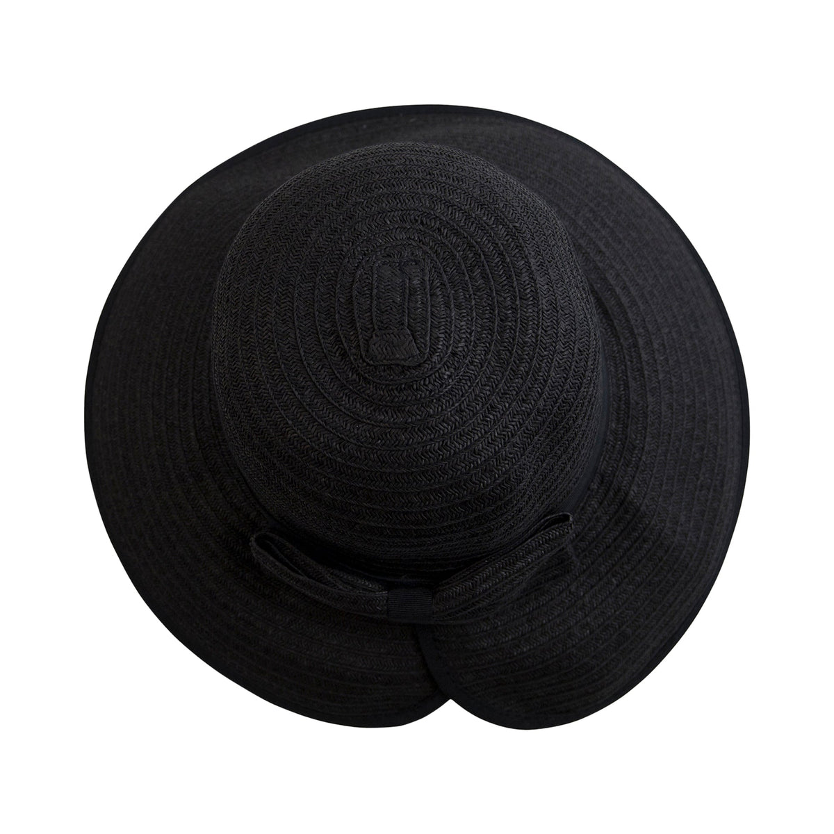 Women's Contrasting Edged Sun Brim Hat with Back Bow
