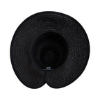 Women's Contrasting Edged Sun Brim Hat with Back Bow
