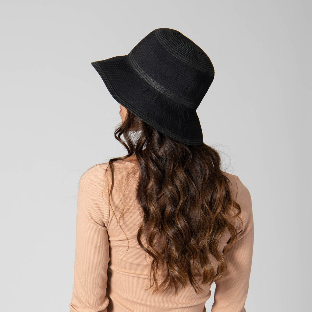 Women's Ribbon & Braided Bucket Hat