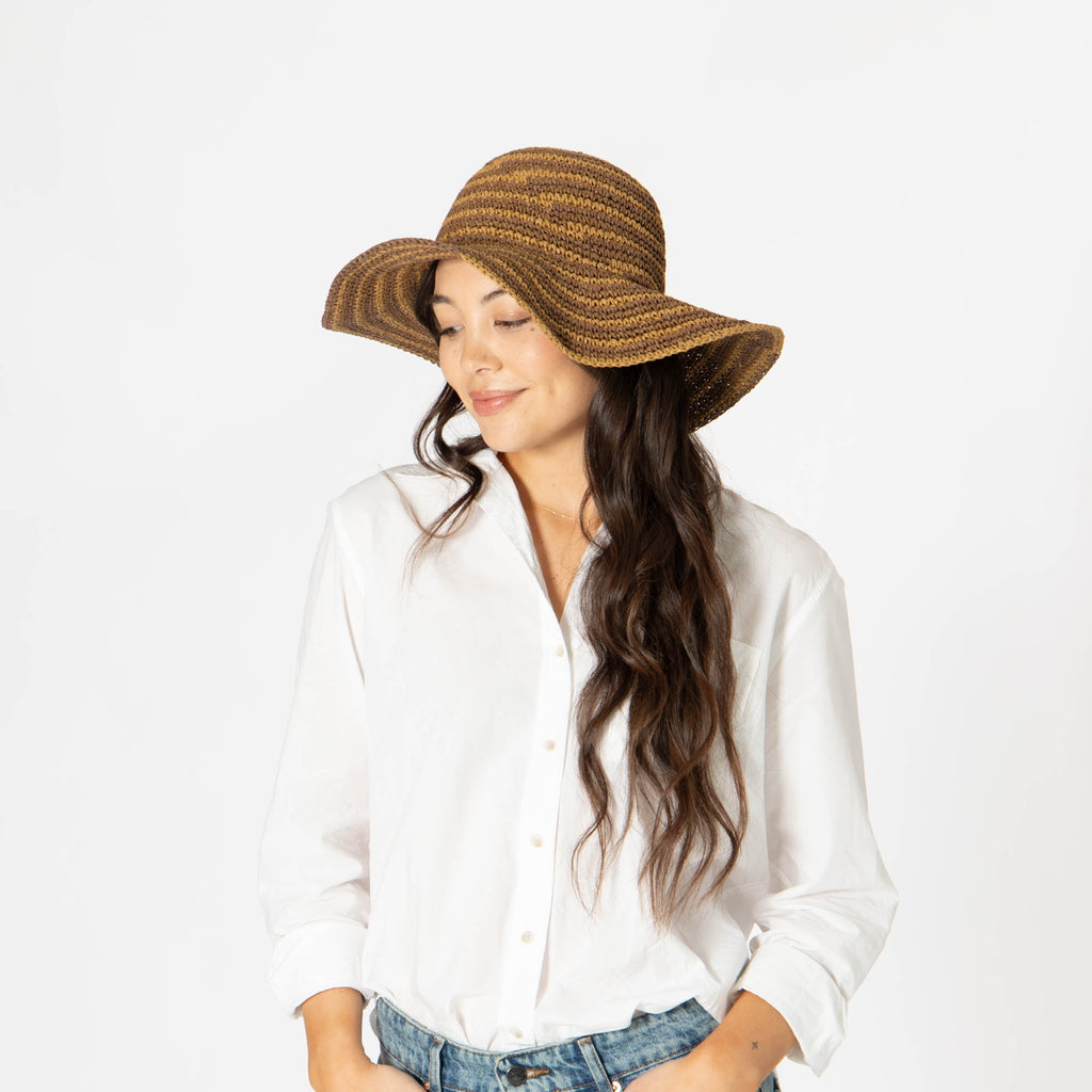 Women's Paper Crochet Space Dye Sun Hat (PBM3021)