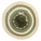 Women's Striped & Floral Crochet Bucket Hat