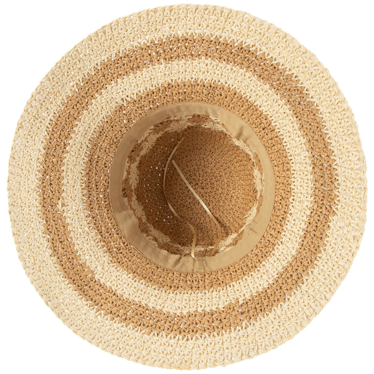 Women's Striped & Floral Crochet Bucket Hat