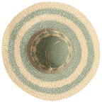 Women's Striped & Floral Crochet Bucket Hat