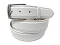 Calf Skin Pebble Belt White Classic