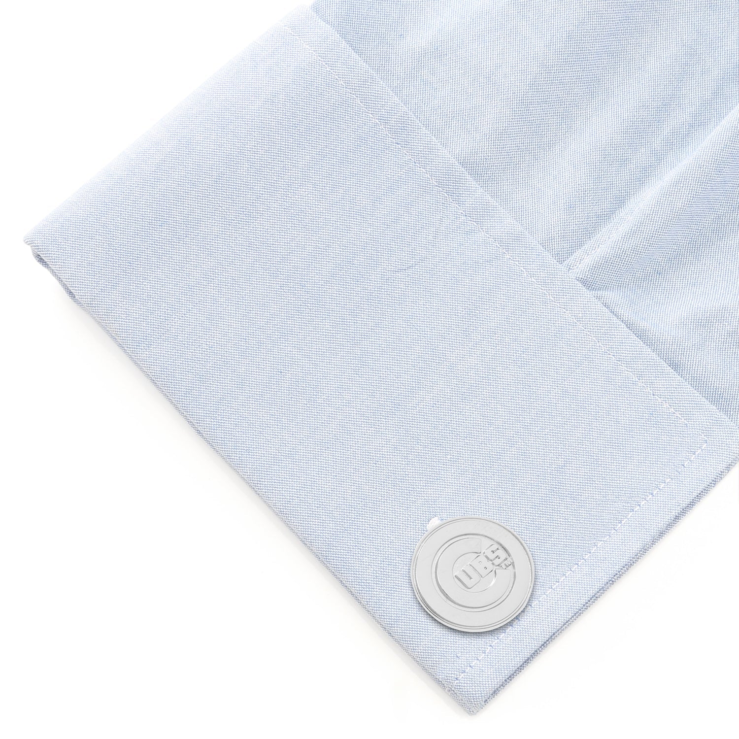 MLB Chicago Cubs Silver Edition Cufflinks