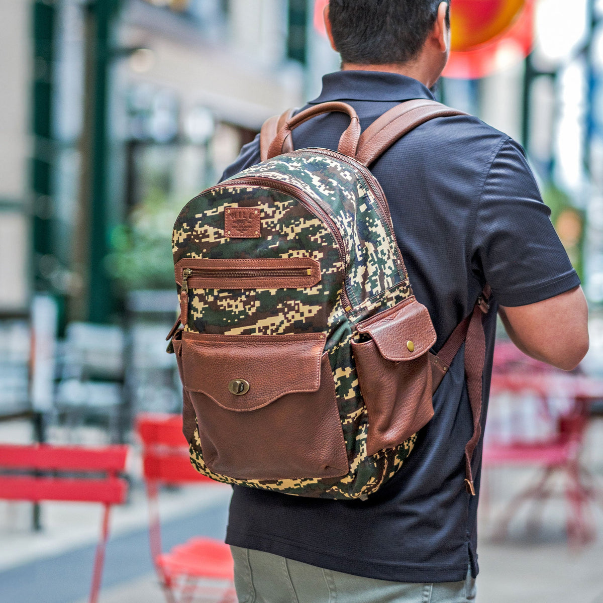 Canvas + Leather Backpack