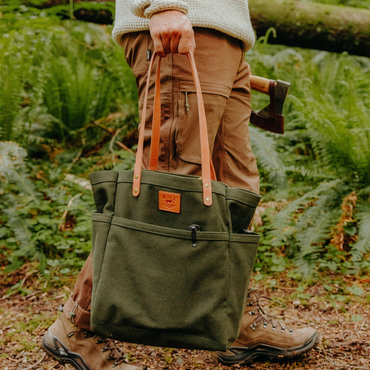 Waxed Canvas Work Tote