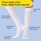Knee-High Compression Socks – 3 Pack Solids