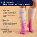 Knee-High Compression Socks - 3 Pack Solids